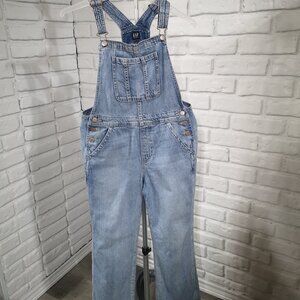 Gap Denim Girls Size XXL Light Wash Straight Legs Denim Overalls